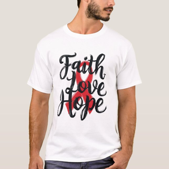 Camiseta Fé, Amor, Esperança (Frente)