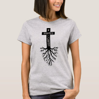 Camiseta Fé Cristã Bíblica Enraizada Em Cristo