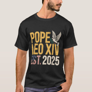 Camiseta Fé Cristã da Igreja Católica do Papa Leão American