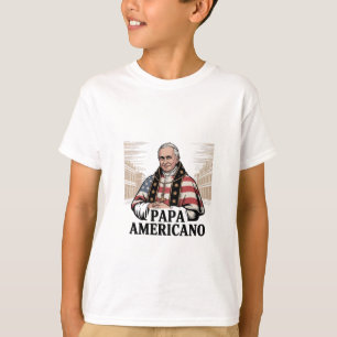 Camiseta Fé Cristã da Igreja Católica do Papa Leão American