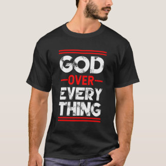 Camiseta Fé Cristã Deus Sobre Tudo