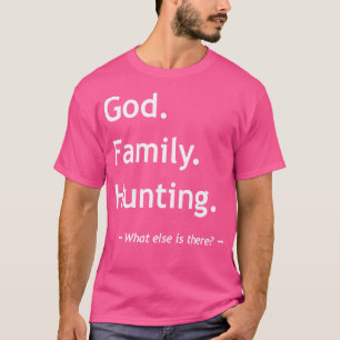 Camiseta Fé Cristã, Família Deus Caçando Jesus Cristo Ch
