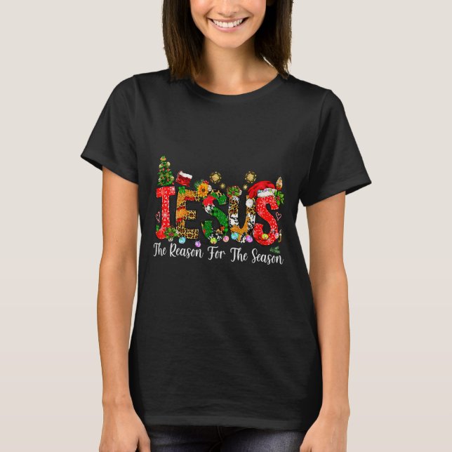Camiseta Fé Cristã Jesus É A Razão Da Temporada (Frente)