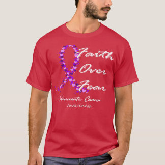 Camiseta Fé De Consciência Do câncer de pâncreas Sobre O Me