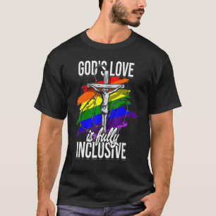 Camiseta Fé de Deus Cruzando Lgbt Orgulho Gay Cristãos