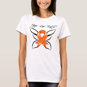Camiseta Fé do amor da esperança do cancer da leucemia