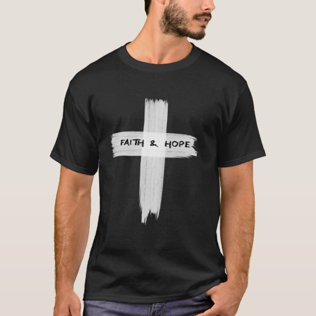 Camiseta Fé e Espero que Jesus cruze (Frente)