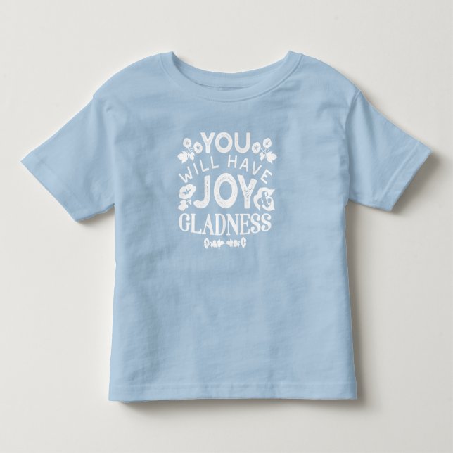 Camiseta Fé e Felicidade – Citações de Alegria e Contentame (Frente)