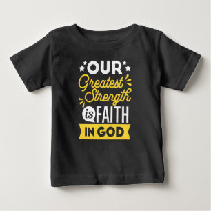 Camiseta Fé em Deus – Nossa Maior Força Citação