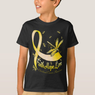 Camiseta Fé Esperança Amor Conscientização do Câncer Infant