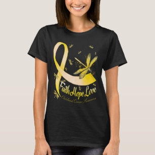 Camiseta Fé Esperança Amor Conscientização do Câncer Infant