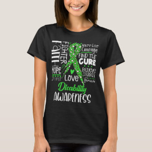 Camiseta Fé Esperança Amor Cura Consciência da Deficiência