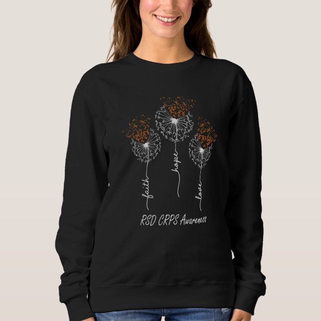 Camiseta Fé Esperança Amor RSD CRPS Conscientização   (Frente)