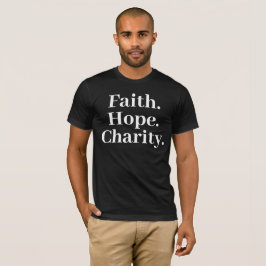 Camiseta Fé Esperança Caridade – Clássico Cristão