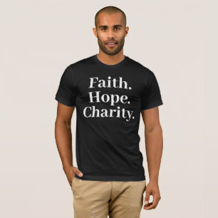 Camiseta Fé Esperança Caridade – Clássico Cristão