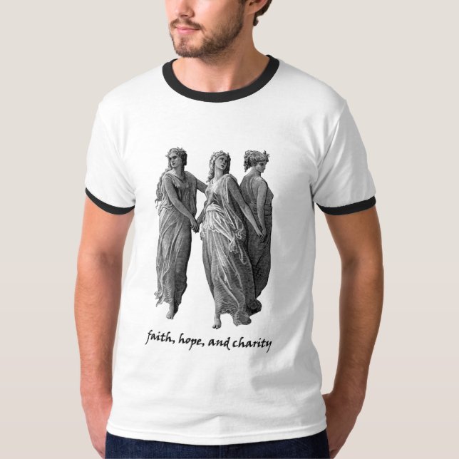 Camiseta Fé, esperança, e caridade (Frente)