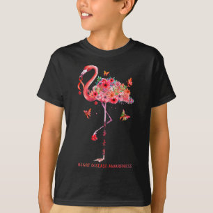 Camiseta Fé Esperança Luta Contra Doenças Cardíacas Curtas