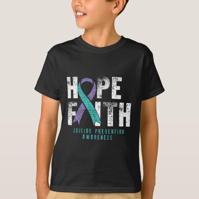 Camiseta Fé, Esperança, prevenção suicida Awa (Frente)
