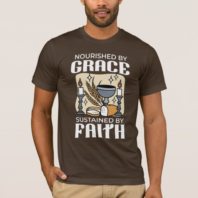 Camiseta Fé Espiritual e Graça – Cristão Edificante (Frente)