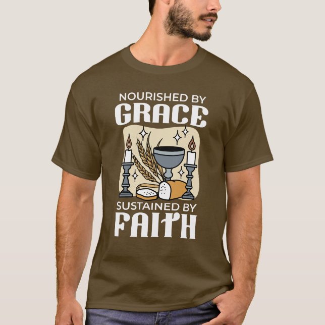 Camiseta Fé Espiritual e Graça – Cristão Edificante (Frente)