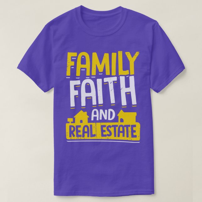 Camiseta Fé Familiar E Presente Imobiliário (Frente do Design)