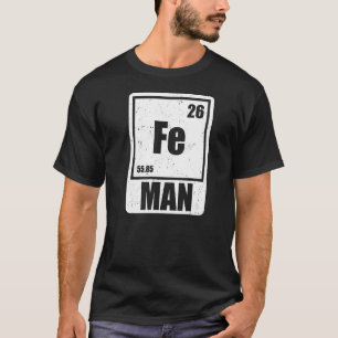 Camiseta Fe Iron Science Elements Chemist Science Premium