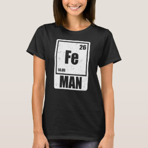 Camiseta Fe Iron Science Elements Chemist Scientist