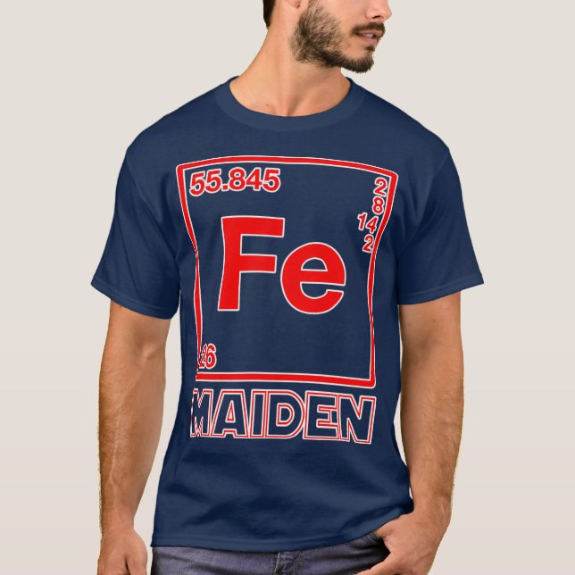 Camiseta Fe Maiden Iron Element Fe Parody (Frente)