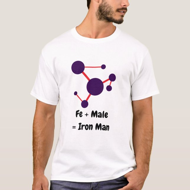Camiseta Fe + Masculino Igual A Púrpura De Ferro (Frente)