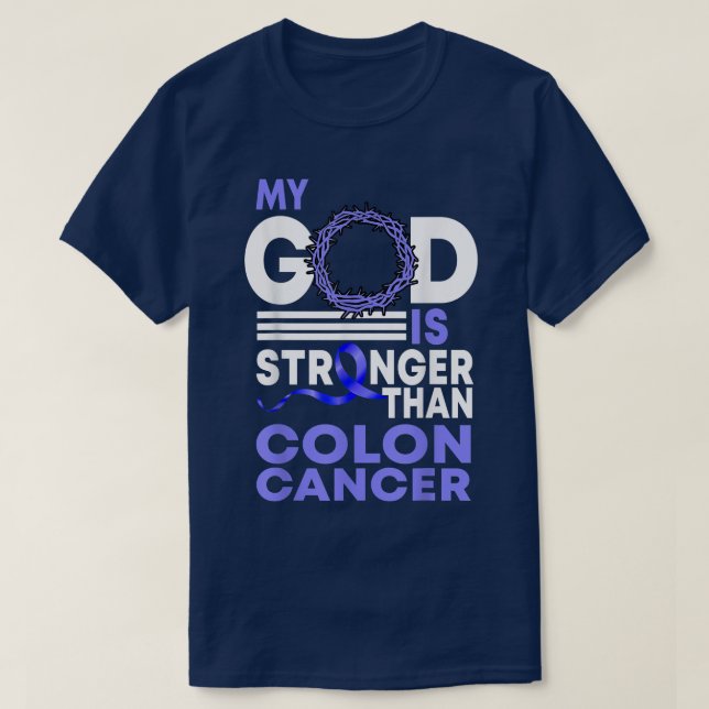 Camiseta Fé Meu Deus É Mais Forte Que O Cancer Do Cancer Co (Frente do Design)