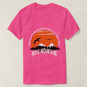 Camiseta Fé Move Montanhas – Edição Serenidade do Pôr do So