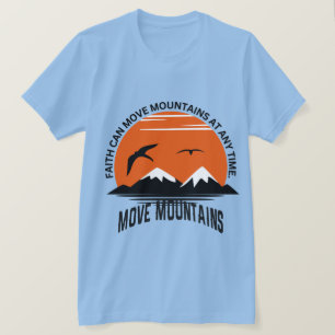 Camiseta Fé Move Montanhas – Edição Serenidade do Pôr do So