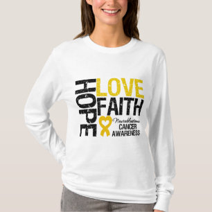 Camiseta Fé Neuroblastoma do amor da esperança