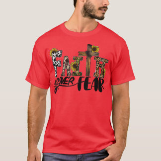 Camiseta Fé Ocidental Sobre O Medo Do Espírito Do Girassol