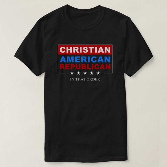 Camiseta Fé Patriótica Americana Cristã Republicana Patriót (Frente do Design)