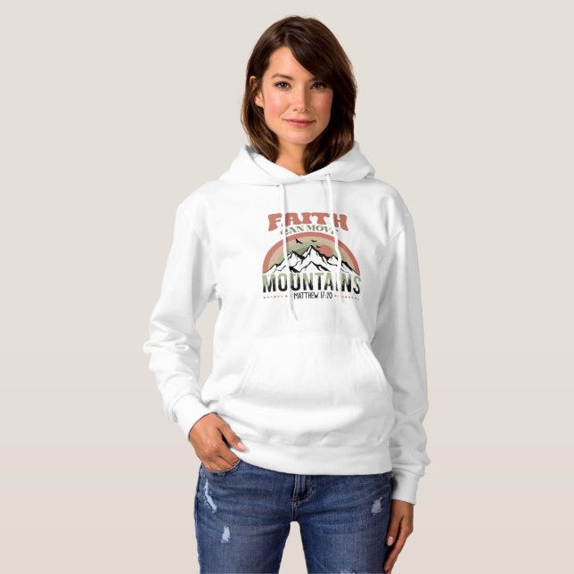 Camiseta Fé pode mover montanhas para trás (Frente Completa)
