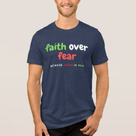 Camiseta Fé por medo porque Jesus é neto