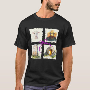 Camiseta Fé Religiosa da Páscoa Baseada na História da Pásc