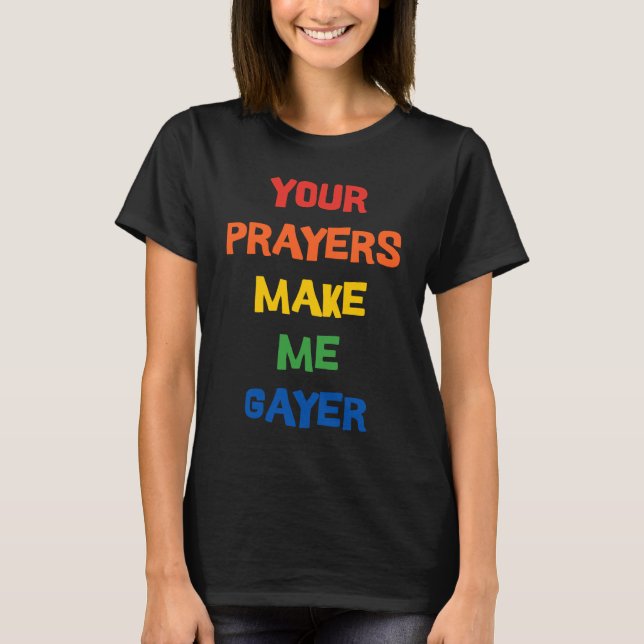 Camiseta Fé Religiosa LGBTQ Lésbica do Orgulho Gay (Frente)