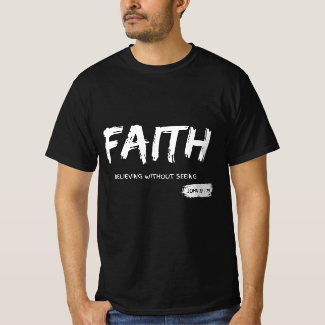 Camiseta Fé, roupa religiosa (Frente)