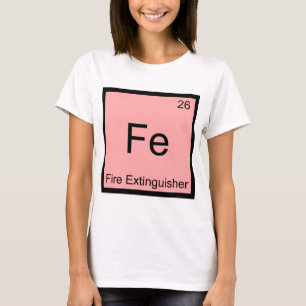 Camiseta Fe - Símbolo de Química Divertida para Ex