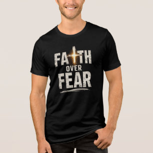 Camiseta fé sobre medo