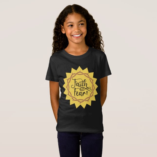 Camiseta fé sobre medo (Frente Completa)