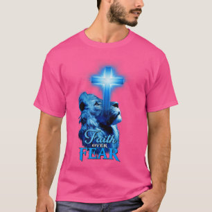 Camiseta Fé Sobre Medo Escritura De Bíblia De Leão Christi