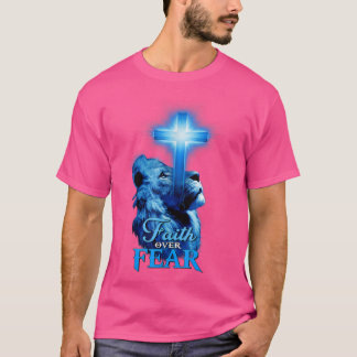 Camiseta Fé Sobre Medo Escritura De Bíblia De Leão Christi