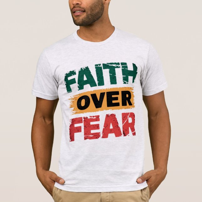 Camiseta Fé sobre Medo Força na Fé (Frente)