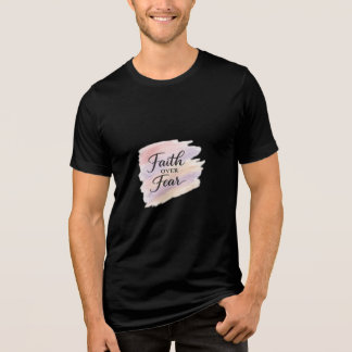 Camiseta Fé Sobre Medo – Inspirador Cristão Moderno D
