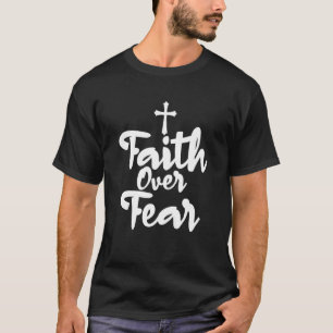 Camiseta Fé Sobre Medo Inspirador Para Cristão Unísexo
