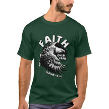 Fé Sobre Medo Isaiah 41:10 Camisa-T-Águia