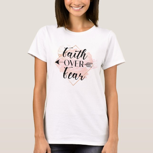 Camiseta Fé sobre o medo (Frente)